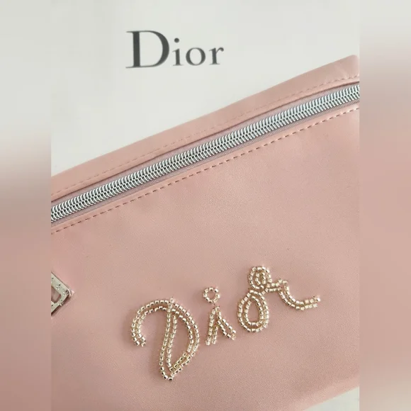 Big!!! Beaded BLUSH Pink GWP Pouch.. So Pretty! GREAT GIFT! - Picture 5 of 12